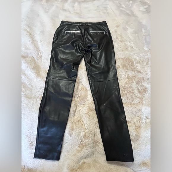 Zara vegan leather moto pants - Picture 2 of 7